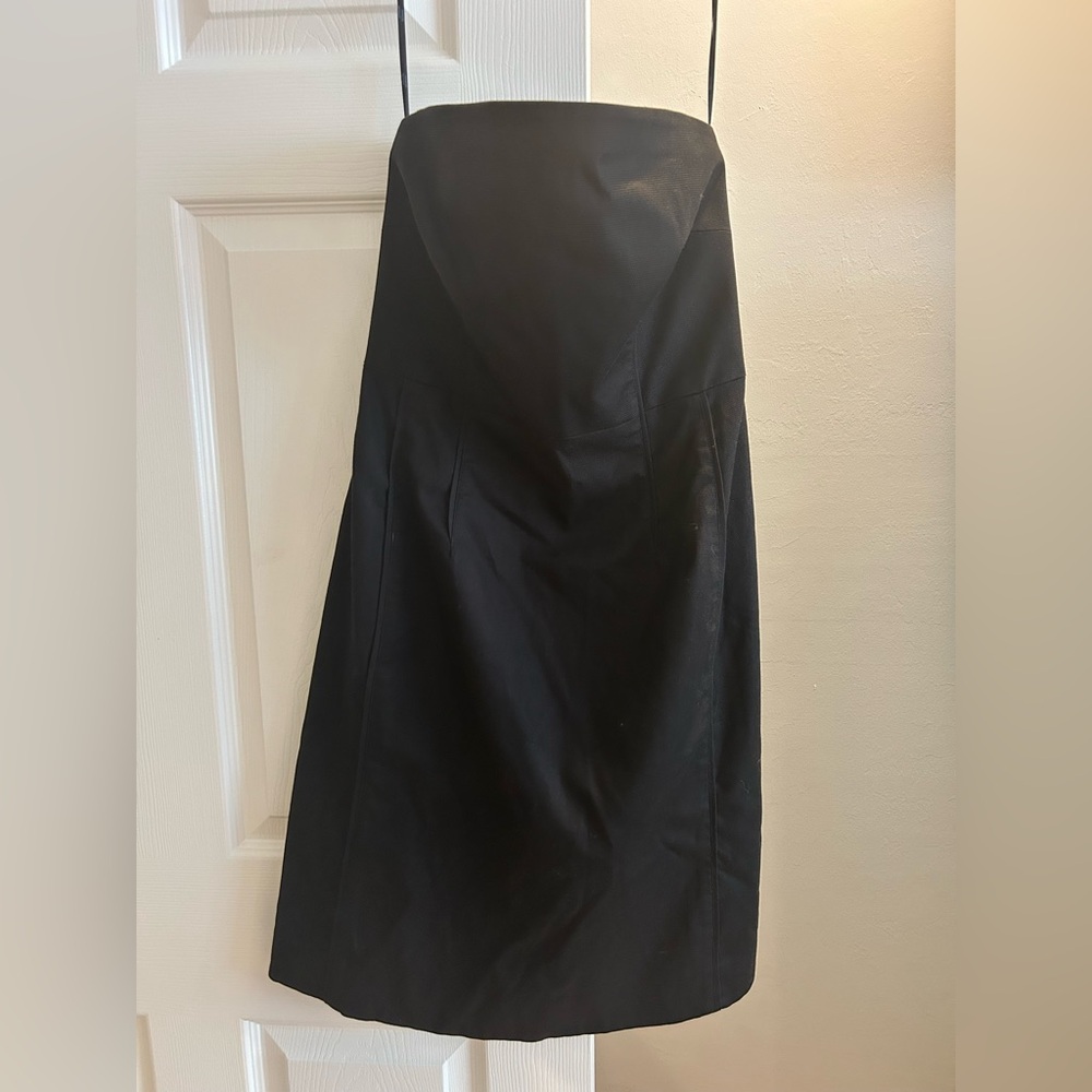 EUC Vince Black Strapless Dress with Pockets